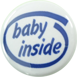 baby inside button